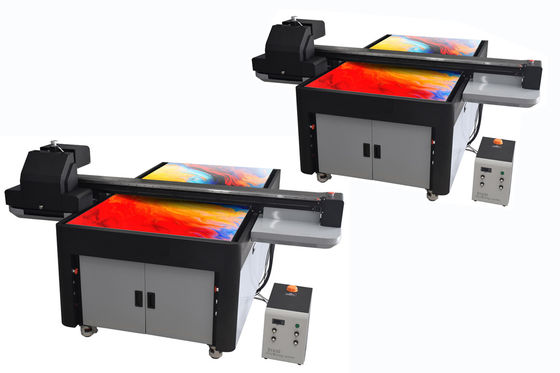 2 têtes d'impression Imprimante UV grand format Machine d'impression de panneaux professionnels avec encre UV LED